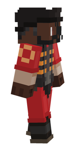 Black skin: body, right side render