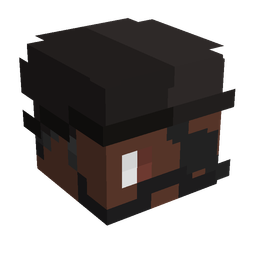 Black skin: head render
