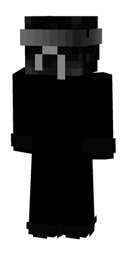 Black skin: body, back render