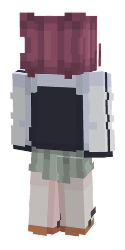 Black skin: body, back render