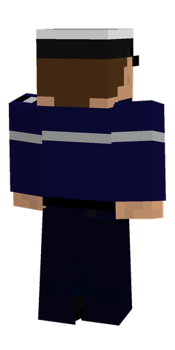 Black skin: body, back render