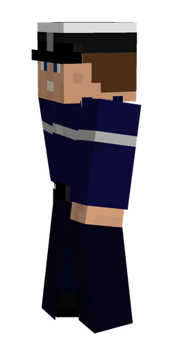 Black skin: body, left side render