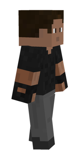 Black skin: body, right side render