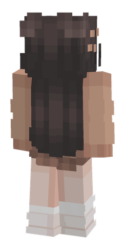 Black skin: body, back render