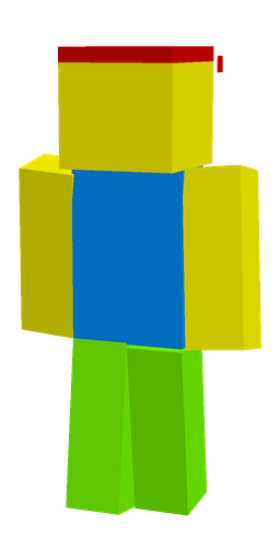 Blue skin: body, back render