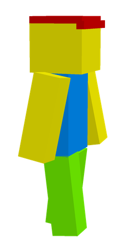Blue skin: body, right side render