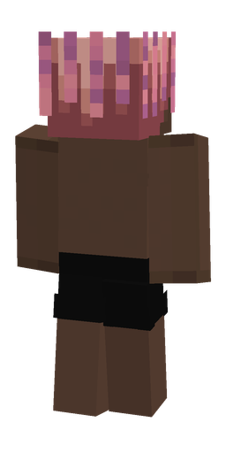 Black skin: body, back render