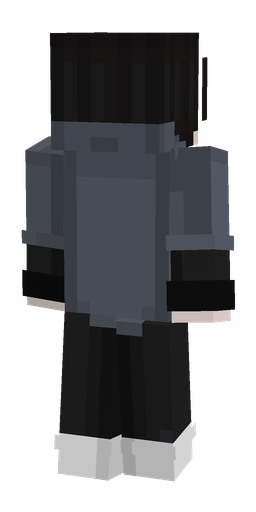 Black skin: body, back render