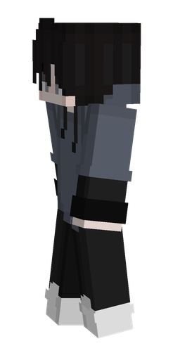 Black skin: body, left side render
