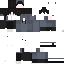 Black skin: raw texture render