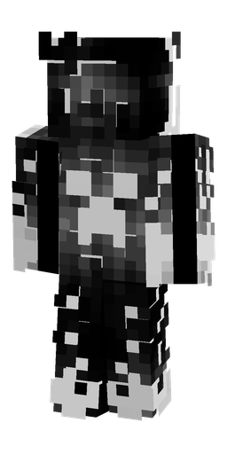 Black skin: body, back render