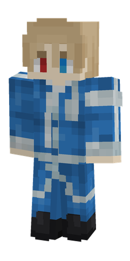 Blue skin: body, front render