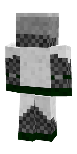 Black skin: body, back render
