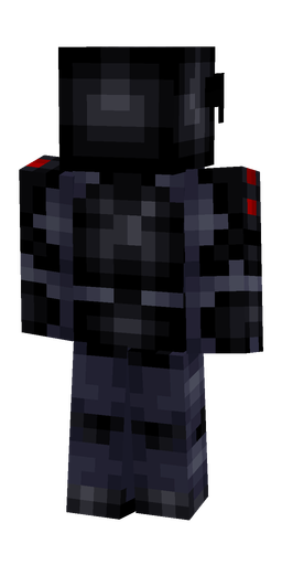 Black skin: body, back render