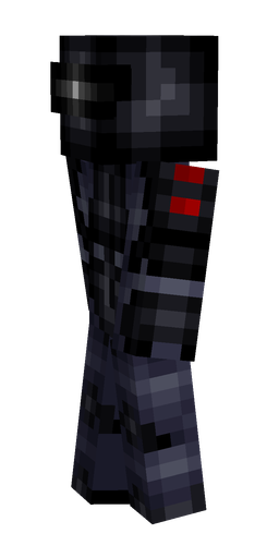 Black skin: body, left side render