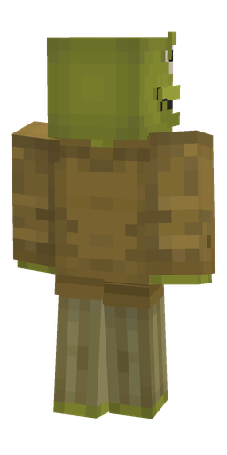 Brown skin: body, back render