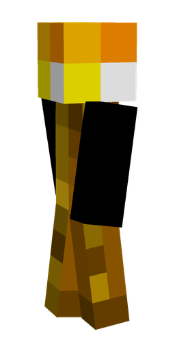 Brown skin: body, left side render