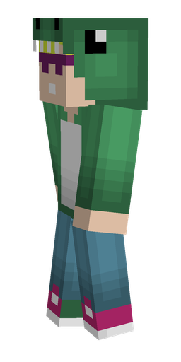Blue skin: body, left side render