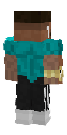 Black skin: body, back render