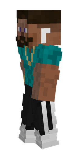 Black skin: body, left side render