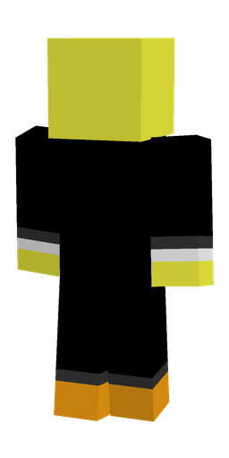 Black skin: body, back render