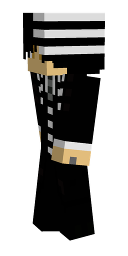 Black skin: body, left side render