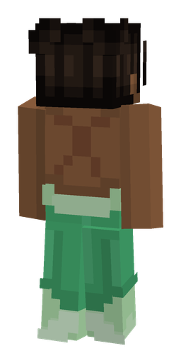Black skin: body, back render