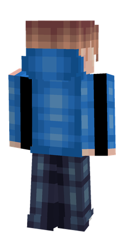 Blue skin: body, back render