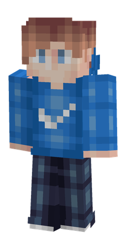 Blue skin: body, front render
