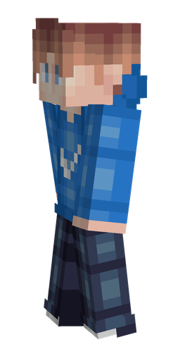 Blue skin: body, left side render