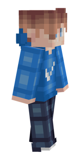 Blue skin: body, right side render