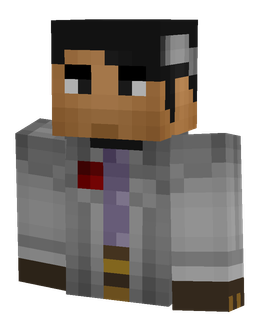 Black skin: bust render