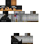 Black skin: raw texture render