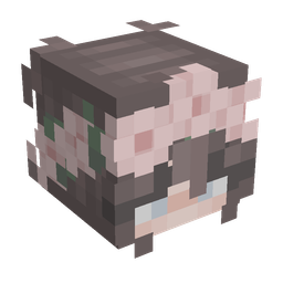 Black skin: head render