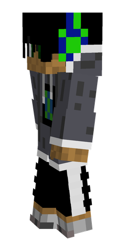 Black skin: body, left side render