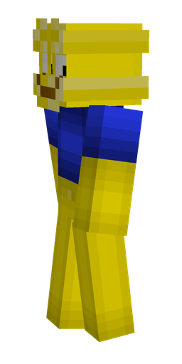 Blue skin: body, left side render