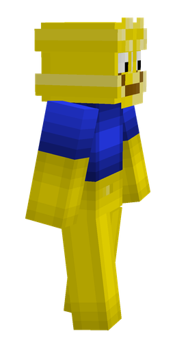 Blue skin: body, right side render