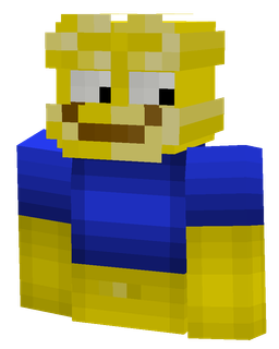 Blue skin: bust render