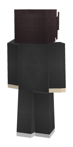 Black skin: body, back render