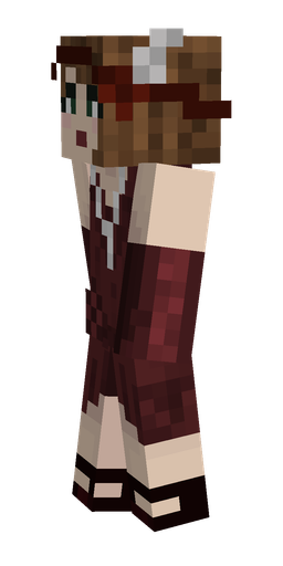 Brown skin: body, left side render