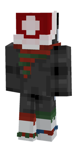 Black skin: body, back render