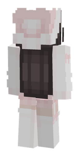 Black skin: body, back render
