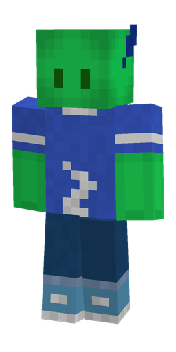 Blue skin: body, front render