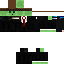 Black skin: raw texture render