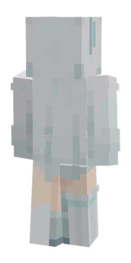 Blue skin: body, back render