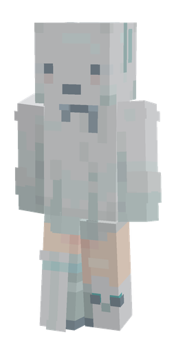 Blue skin: body, front render