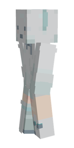 Blue skin: body, left side render