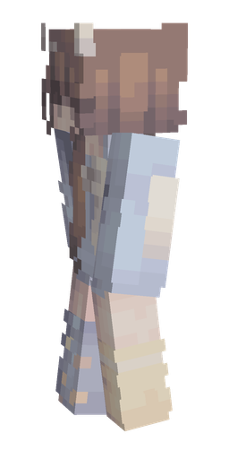 Blue skin: body, left side render