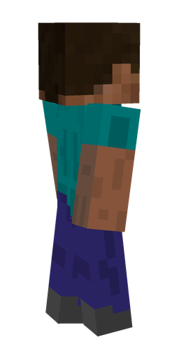 Blue skin: body, left side render