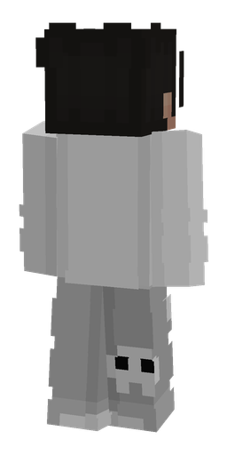 Black skin: body, back render